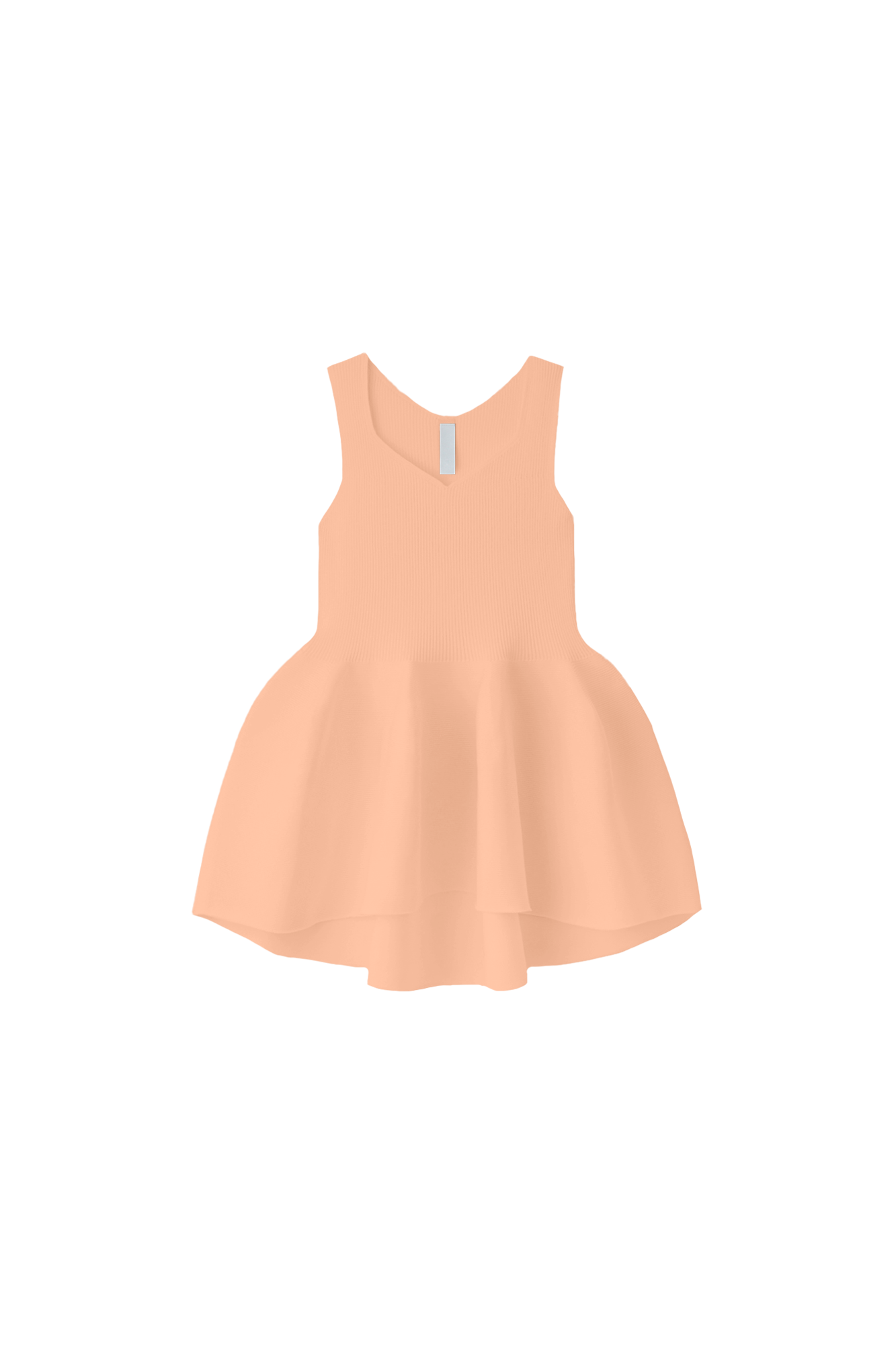 POTTERY SLEEVELESS TOP - PEACH