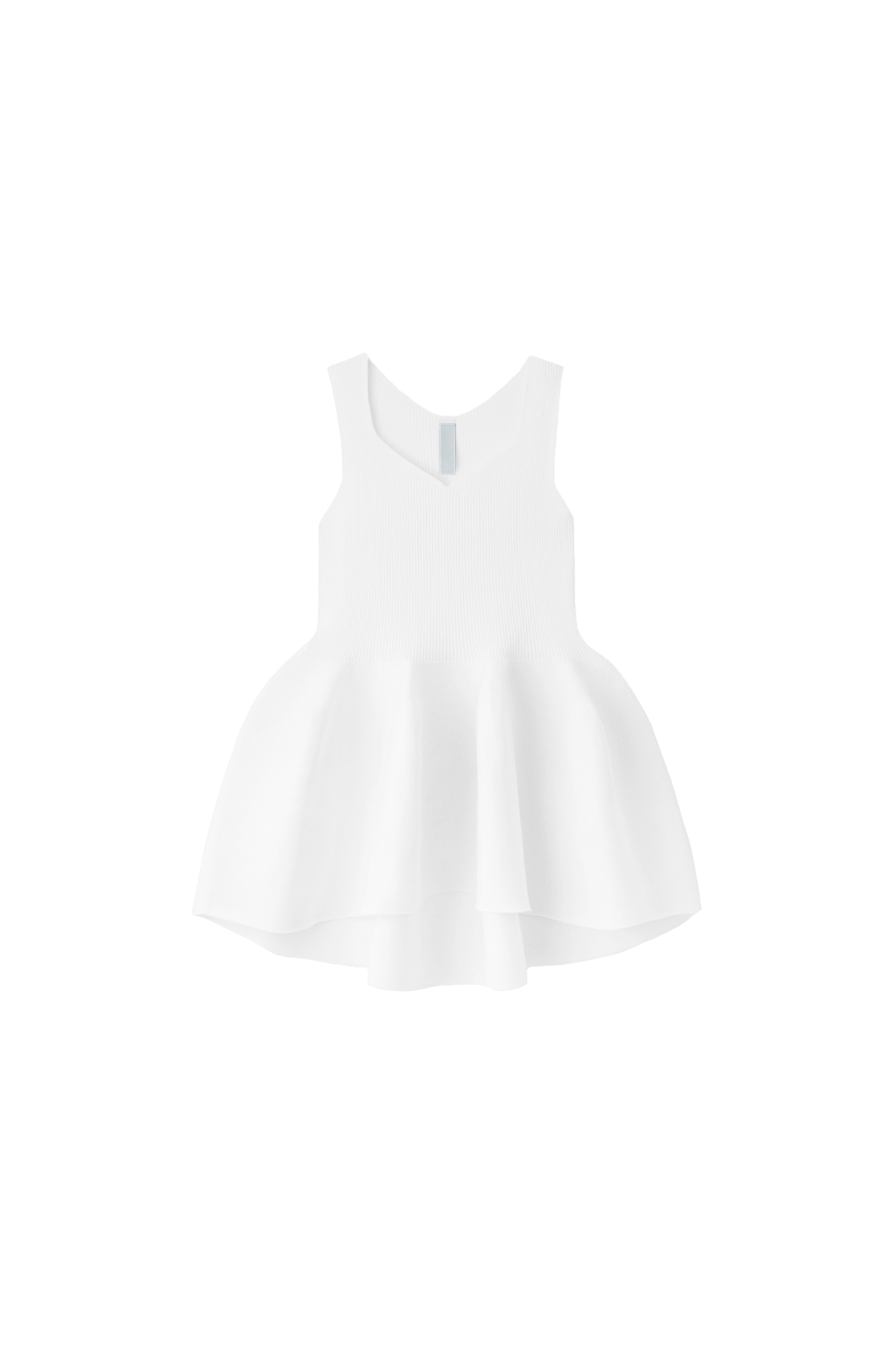 POTTERY SLEEVELESS TOP - WHITE