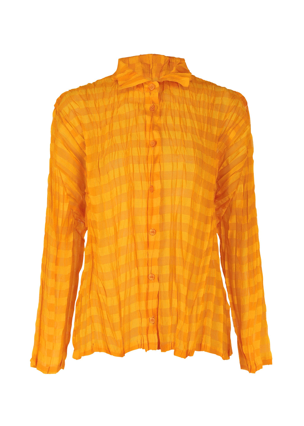 Twisted Border Shirt - ORANGE