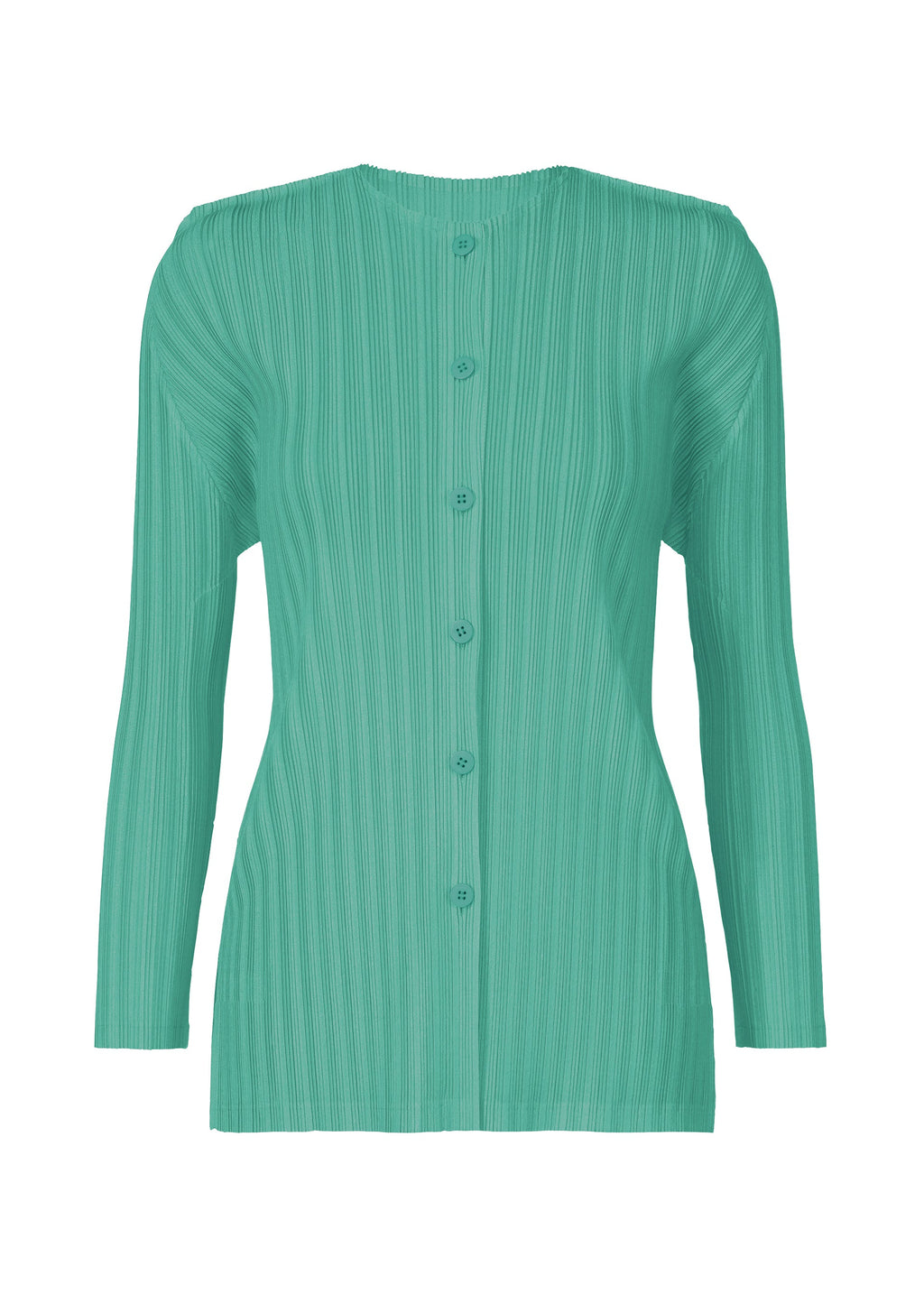 Rib Pleats February - TURQUOISE GREEN