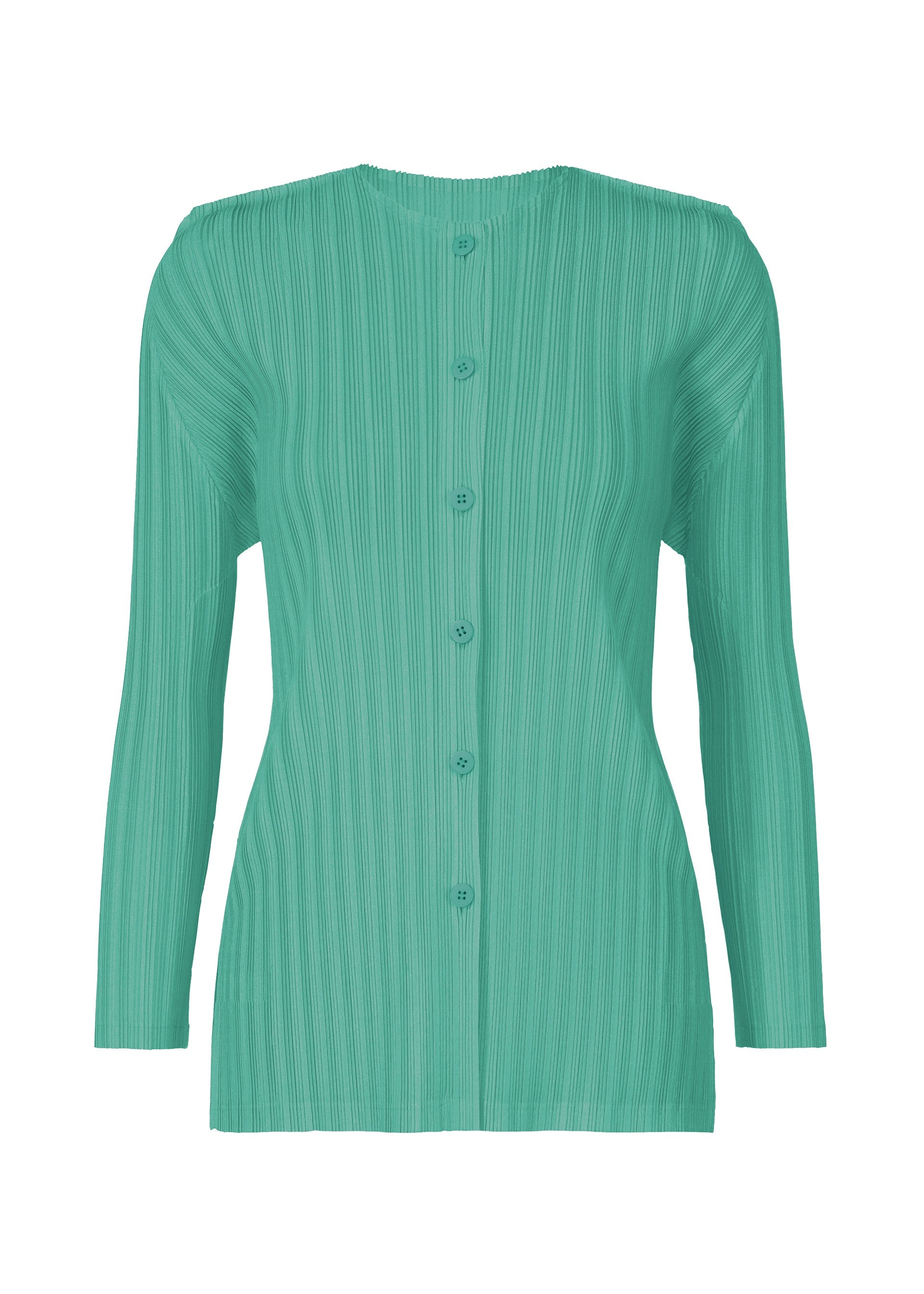 Rib Pleats February - TURQUOISE GREEN