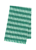 Cotton Check Scarf - GRASS GREEN