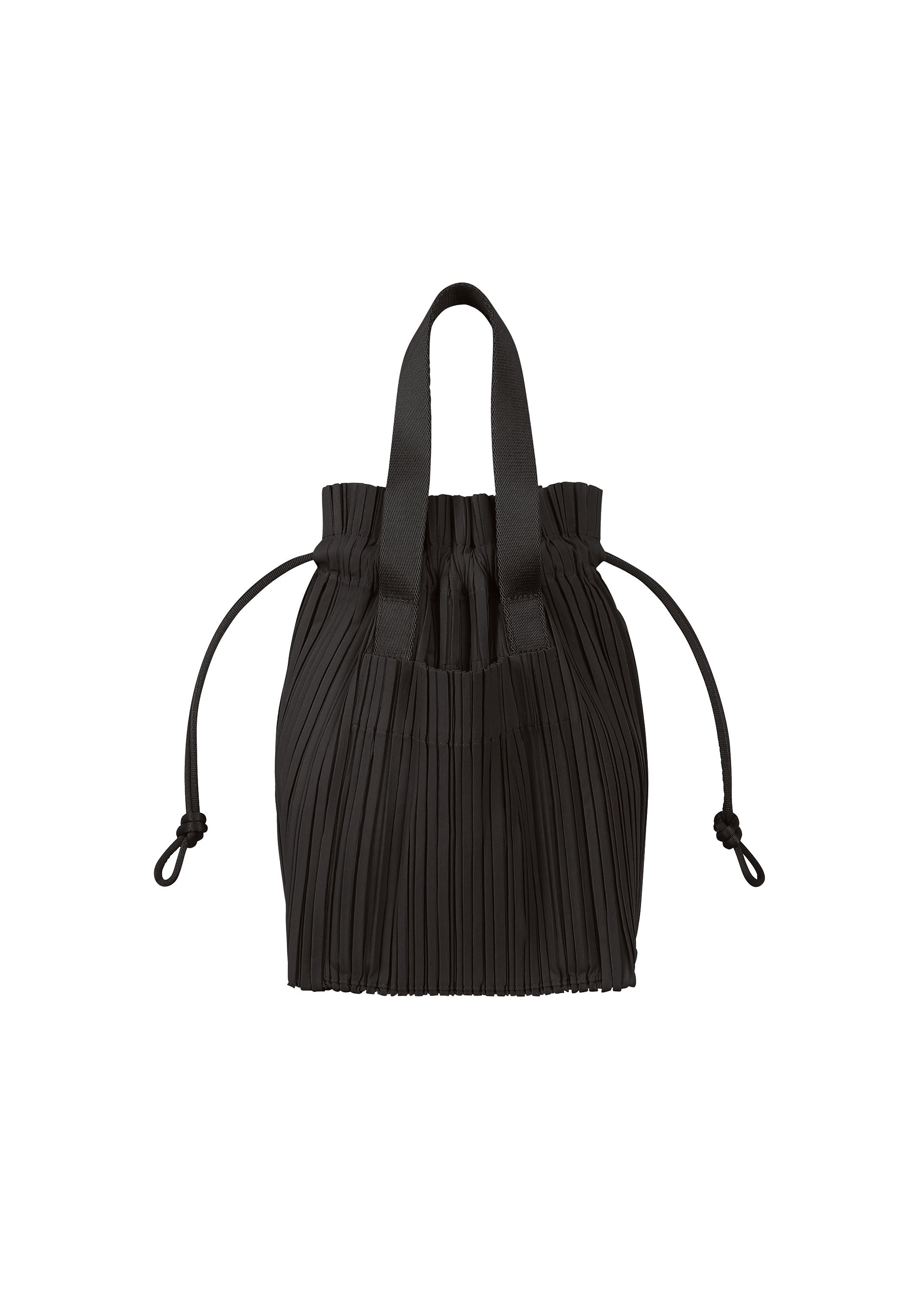 Pleats Tote Bag - BLACK