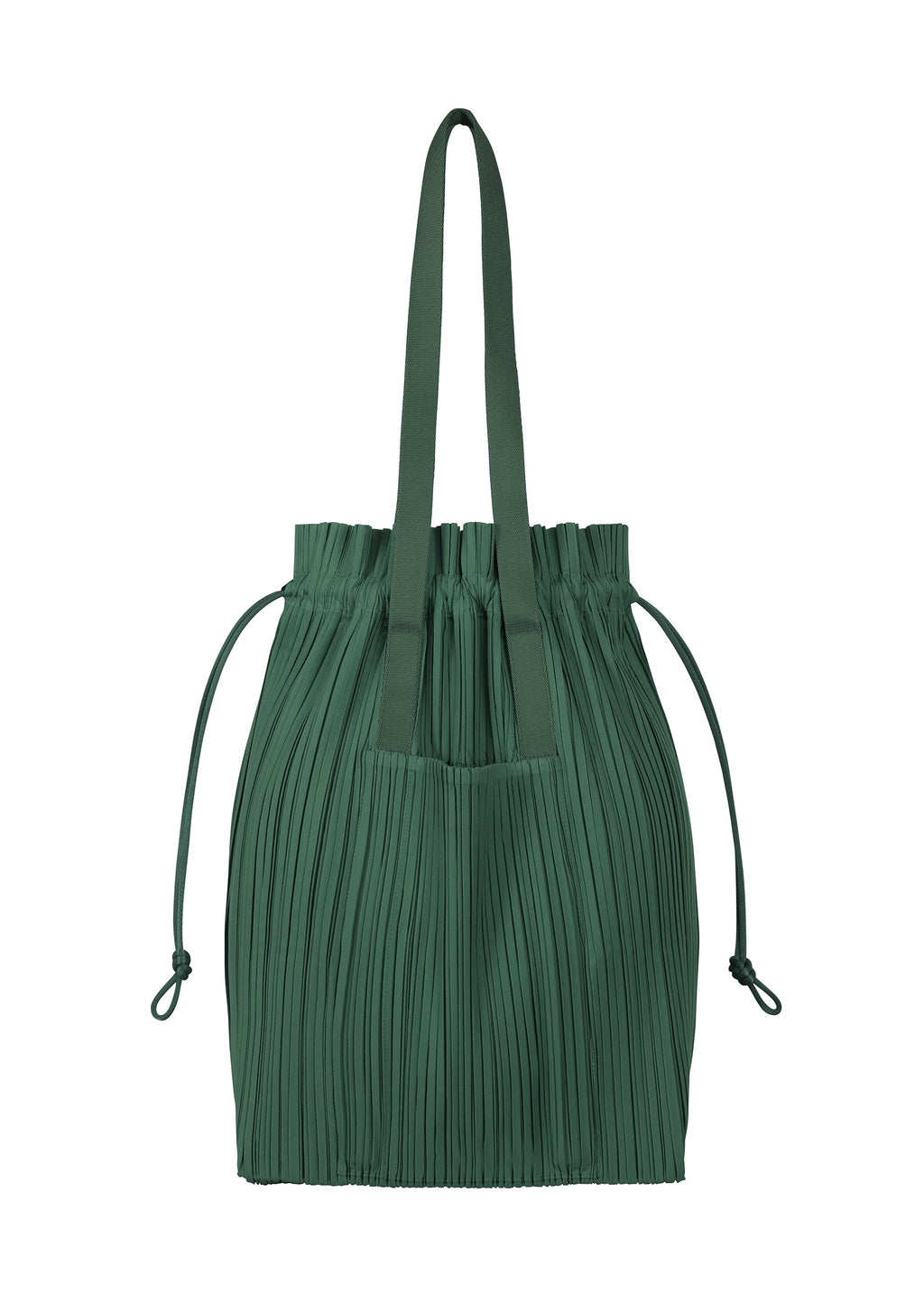 Pleats Tote Bag - DARK GREEN