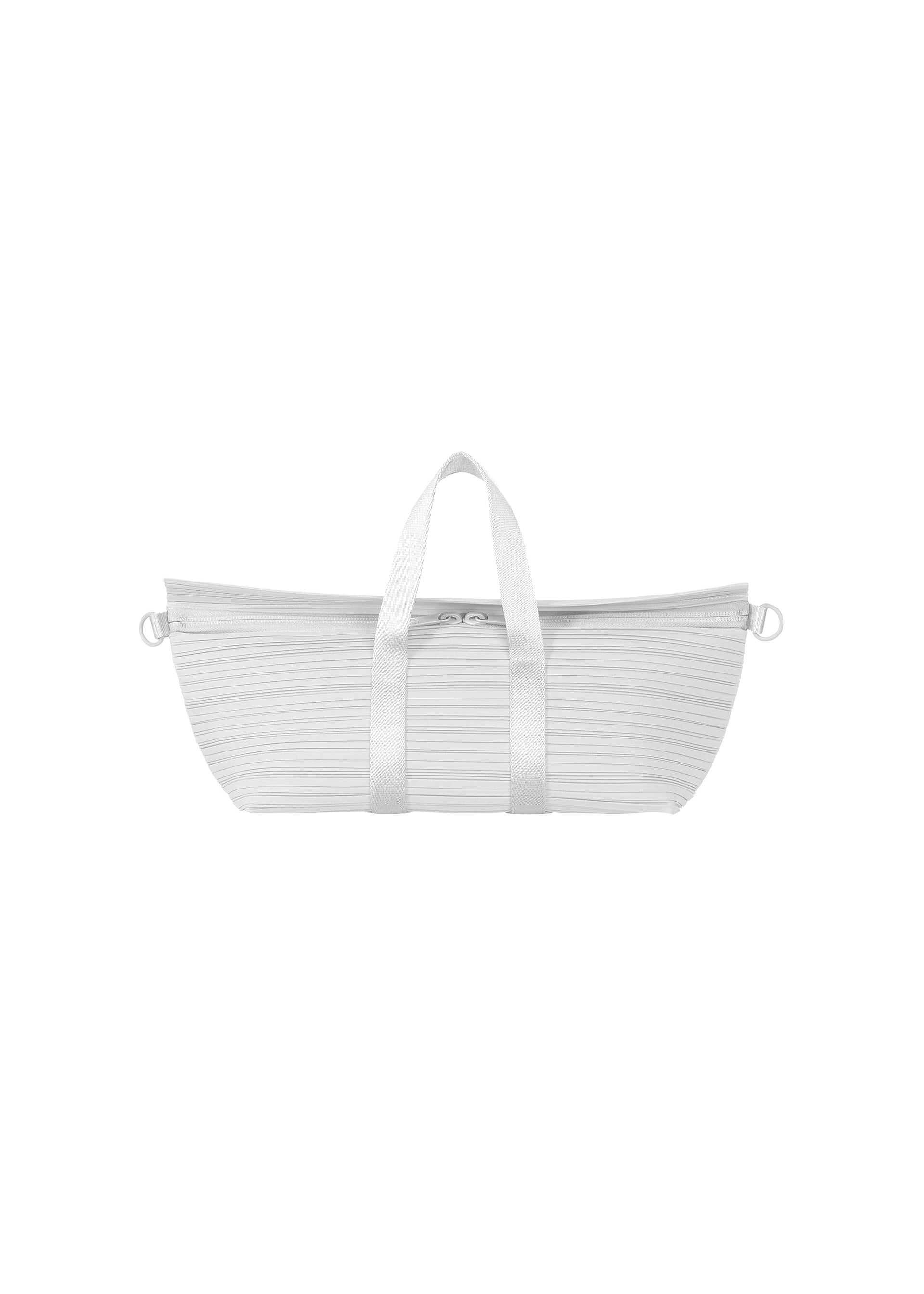 Pleats Boston Bag - LIGHT GRAY