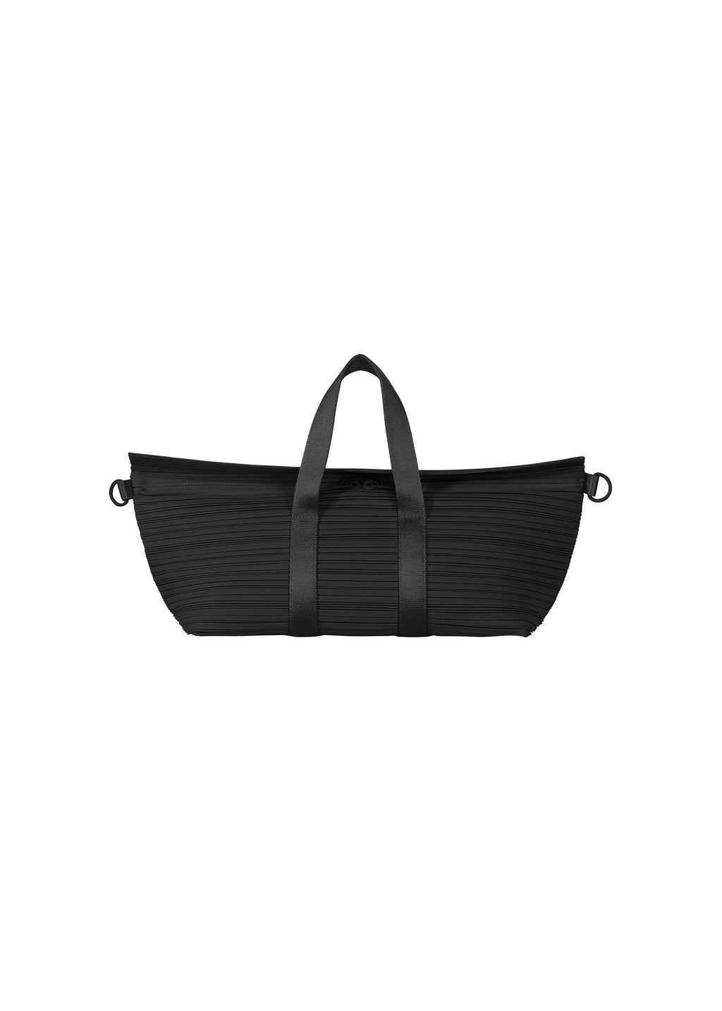 Pleats Boston Bag - BLACK
