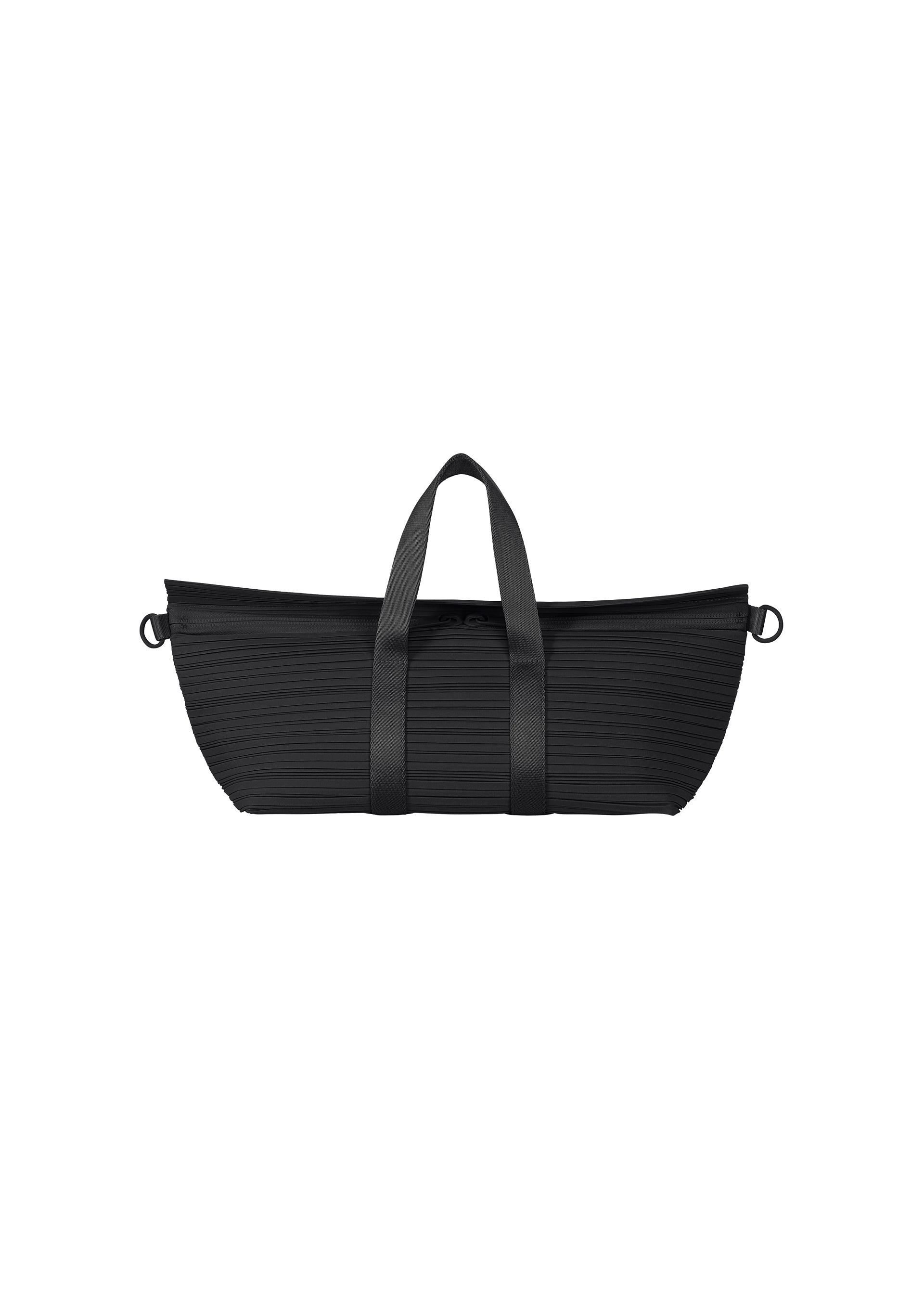Pleats Boston Bag - BLACK