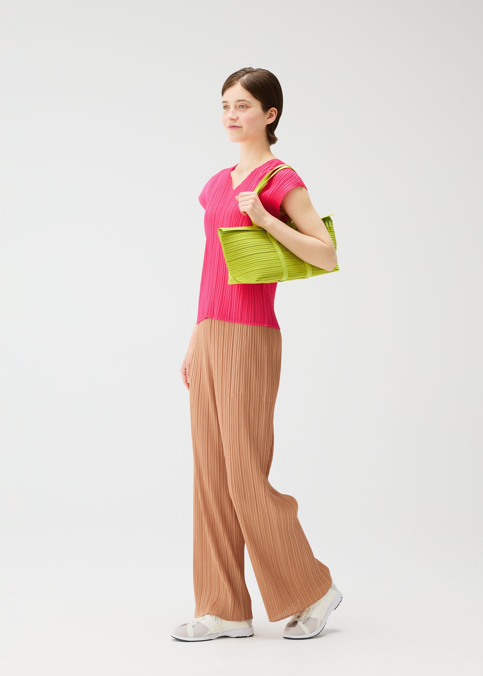 Pleats Boston Bag