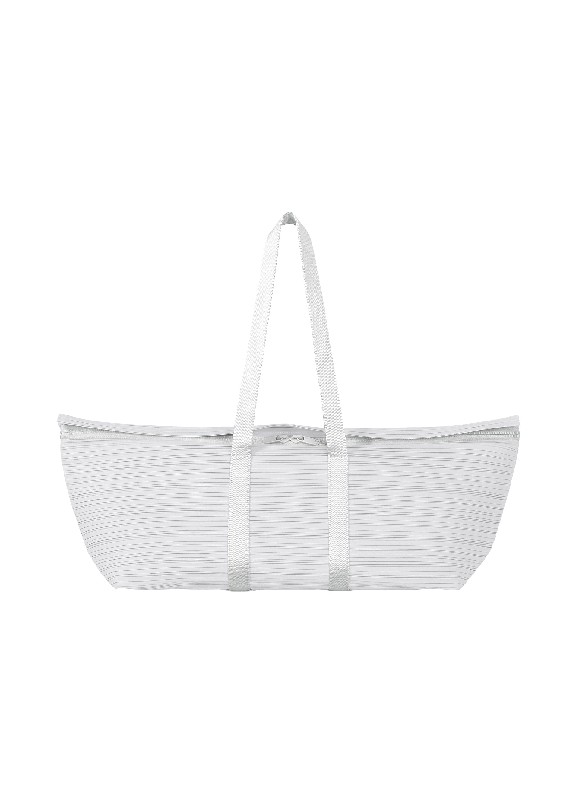 Pleats Boston Bag - LIGHT GRAY
