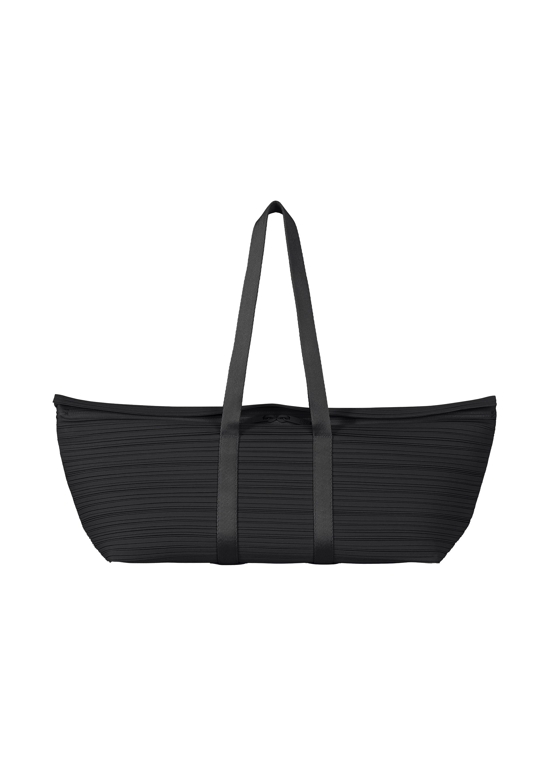 Pleats Boston Bag - BLACK