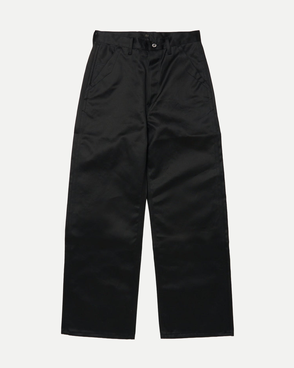 LOT.222 PAINTER PANTS WITH BUCKLE - BLACK