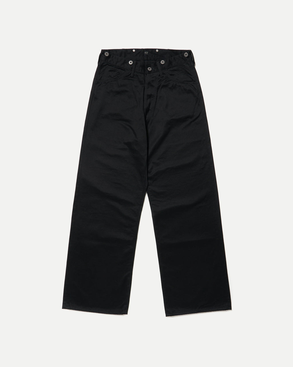 LOT.209 BUCKLE-BACKED TROUSERS - Black