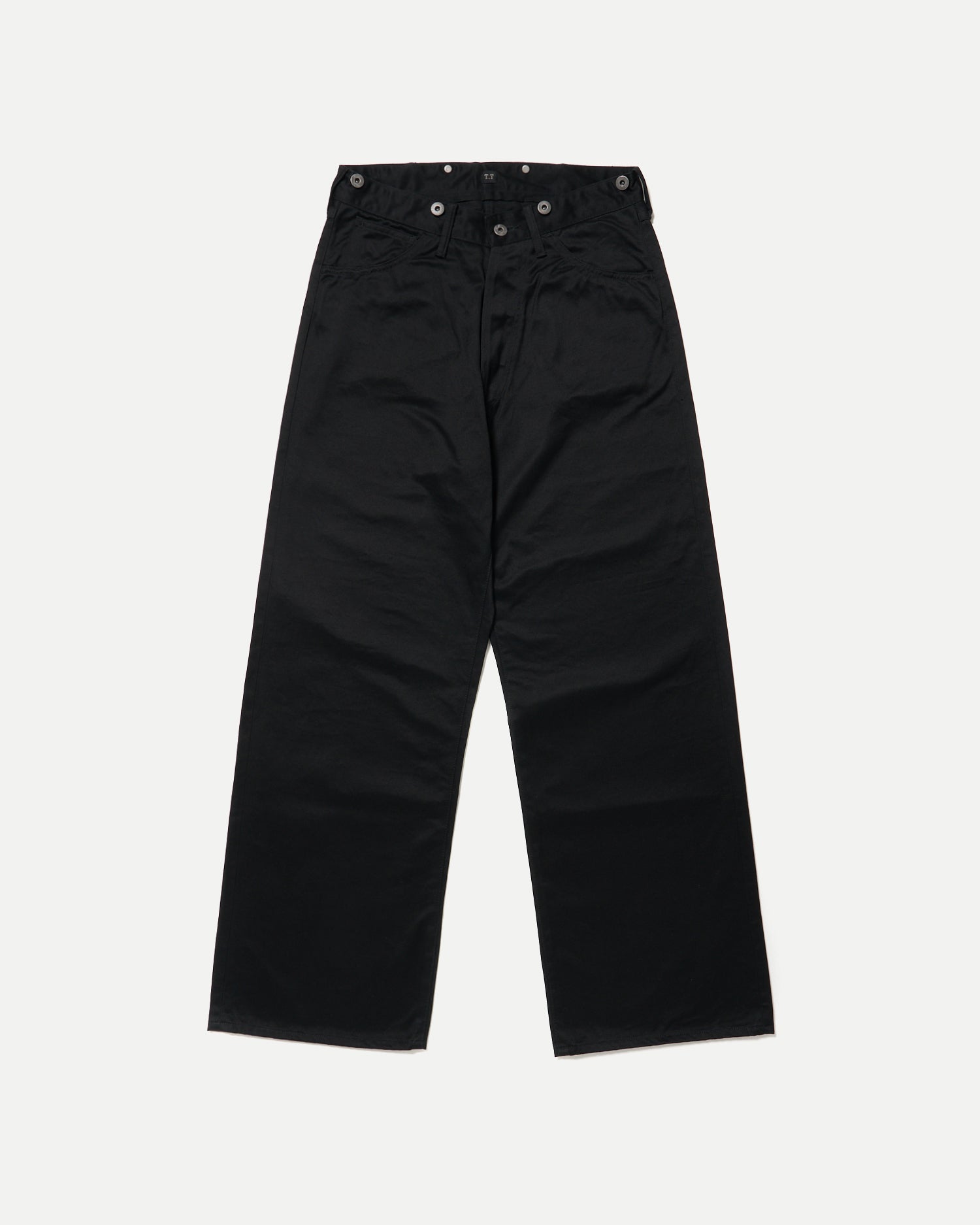 LOT.209 BUCKLE-BACKED TROUSERS - Black