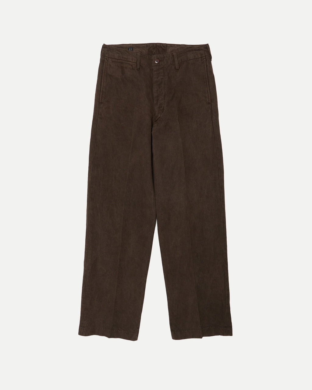 LOT.221 FIELD TROUSERS - MUD DYED BROWN