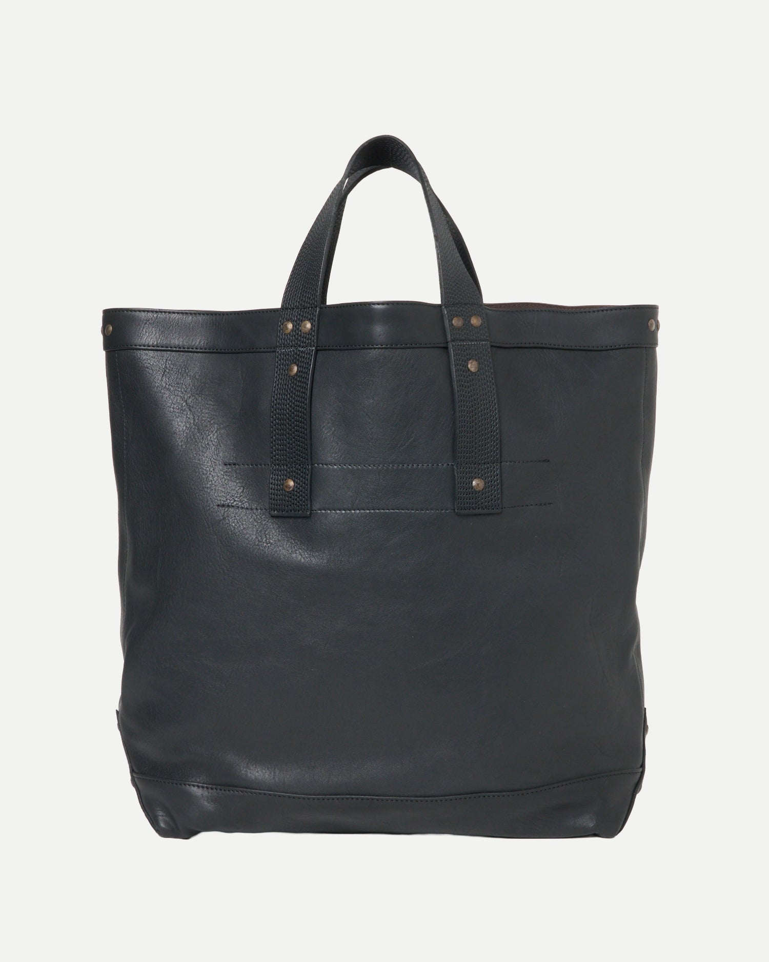 LOT.023 COAL BAG HORSE LEATHER - BLACK LEATHER