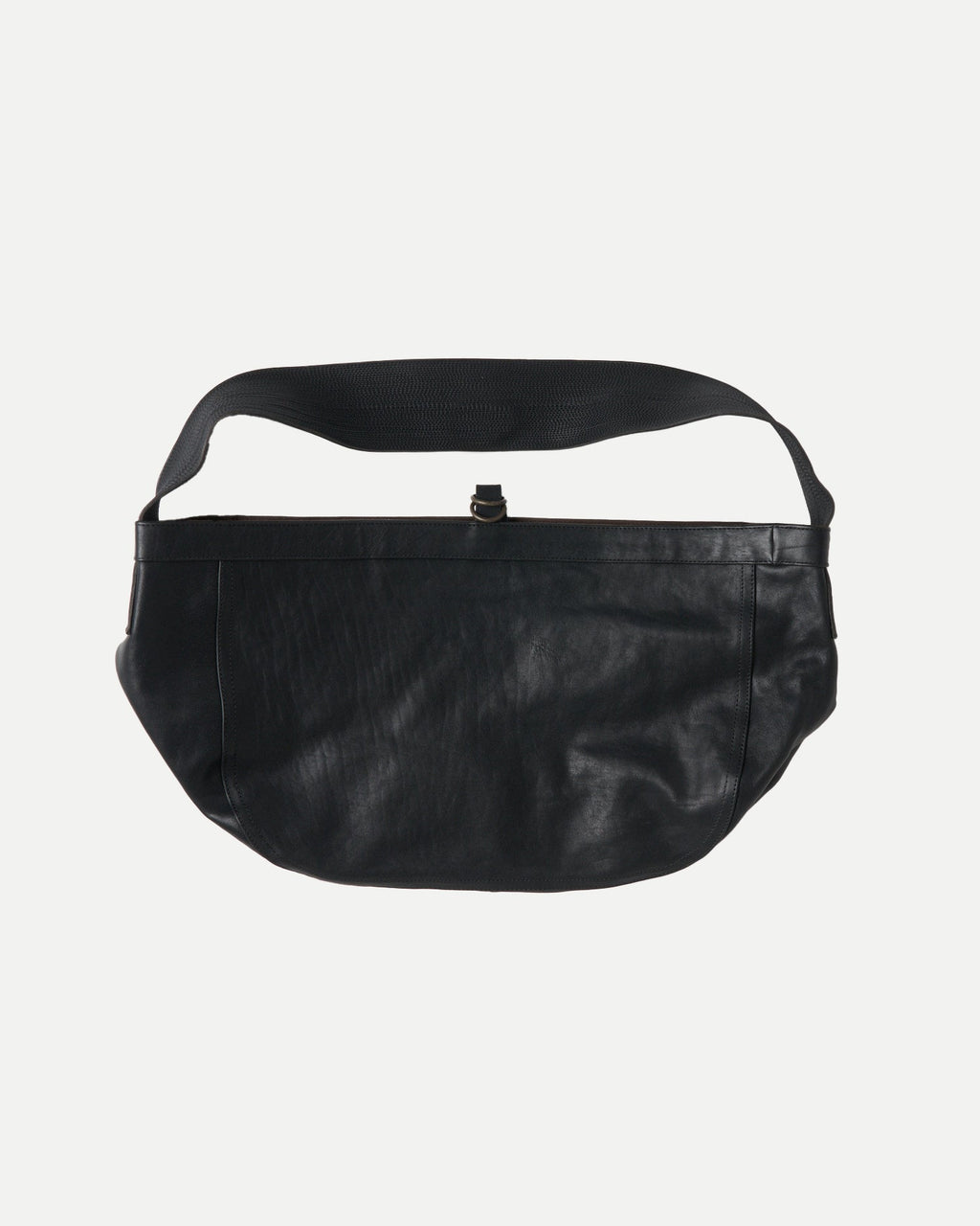 [Store Limited] LOT.004 NEWSBOY BAG - Black Leather