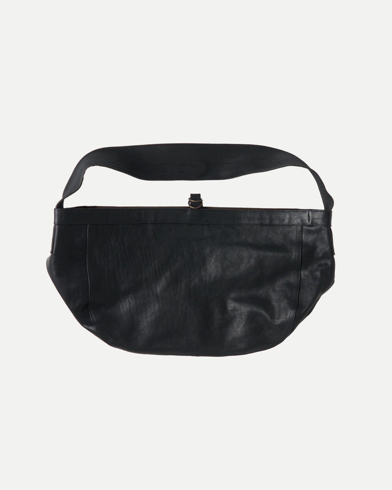 [Store Limited] LOT.004 NEWSBOY BAG - Black Leather