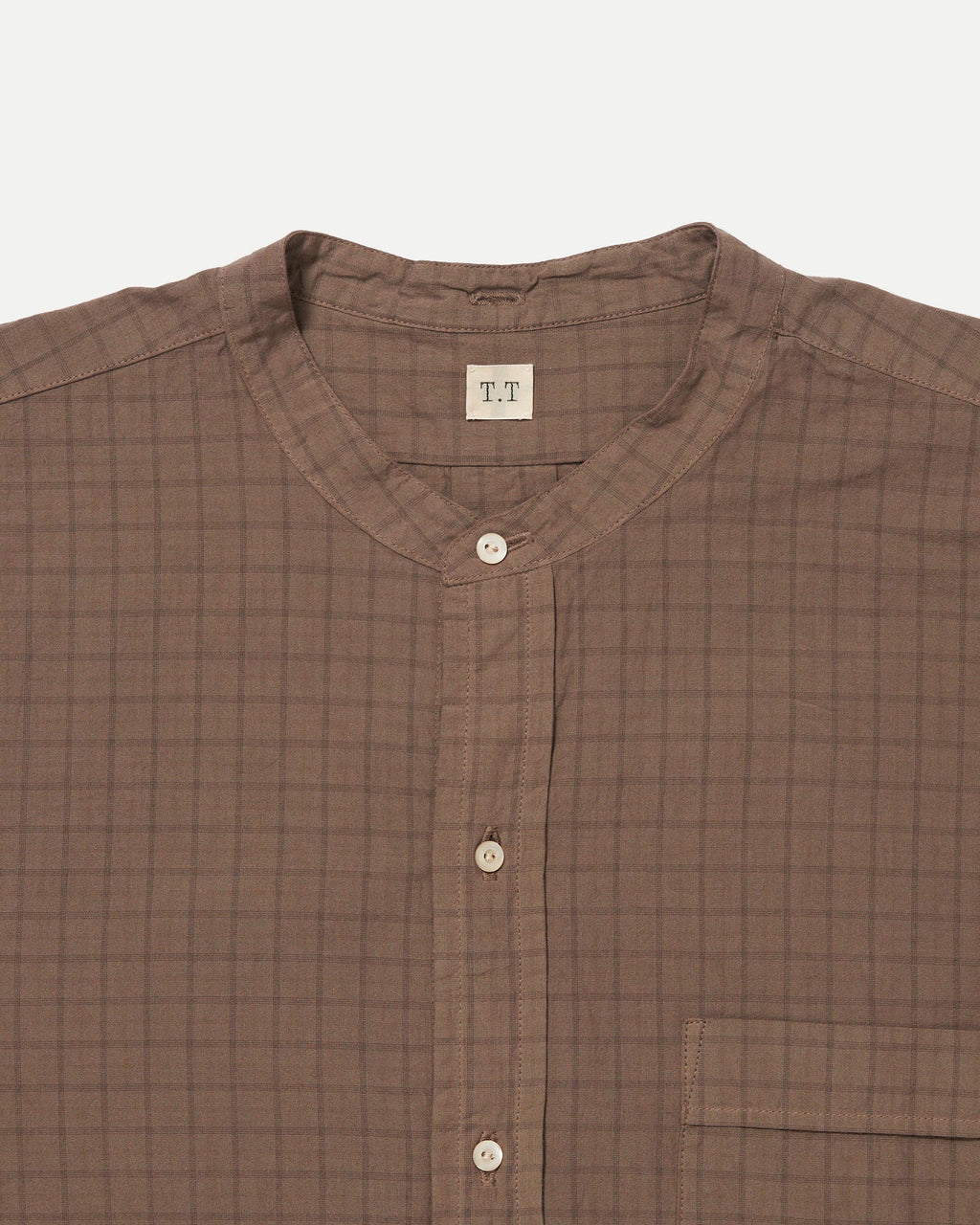 LOT.104 BAND COLLAR SHIRT