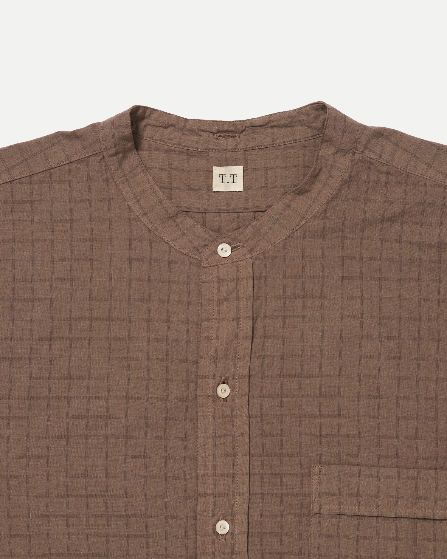 LOT.104 BAND COLLAR SHIRT