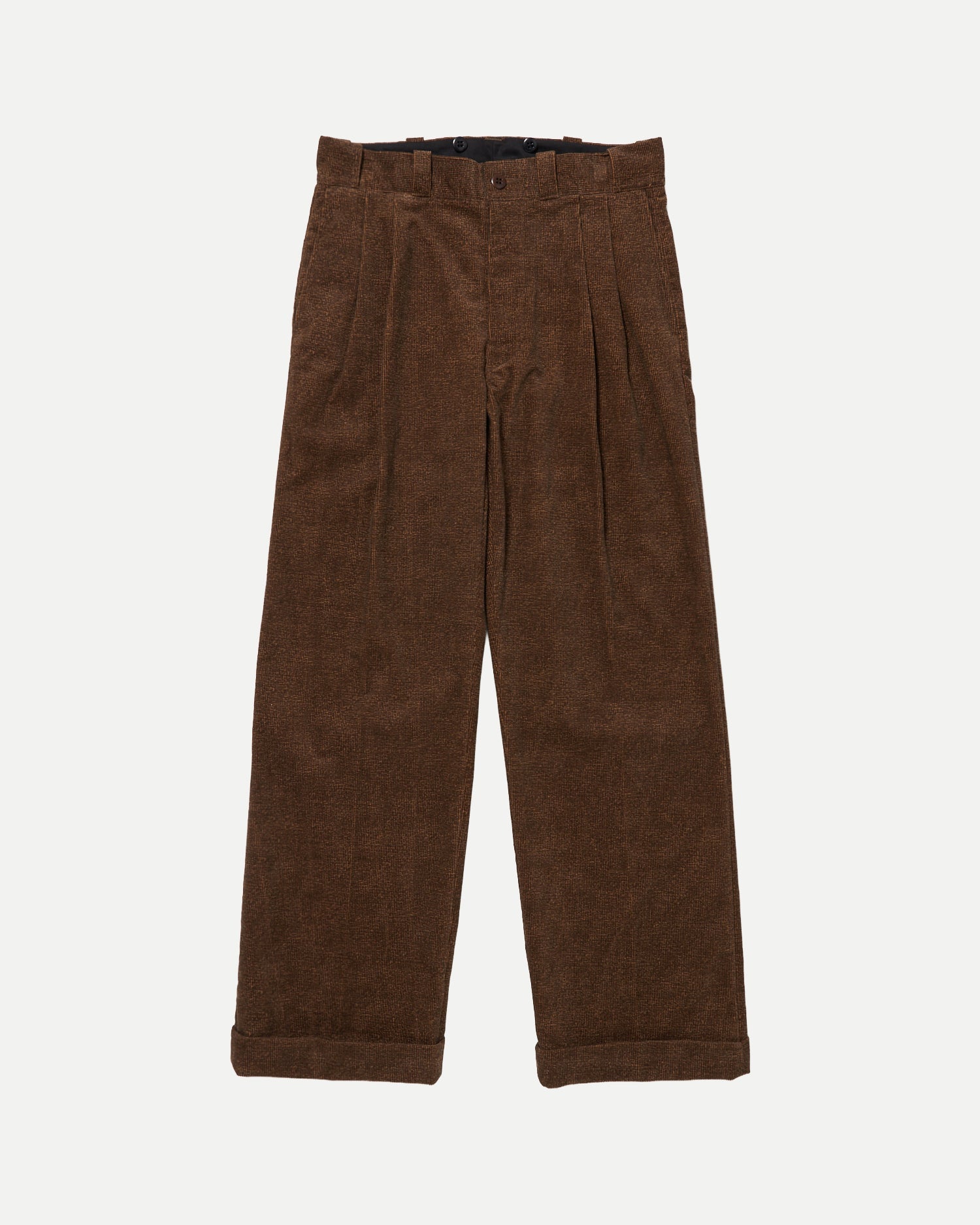LOT.201 WORK TROUSERS - Melange Brown