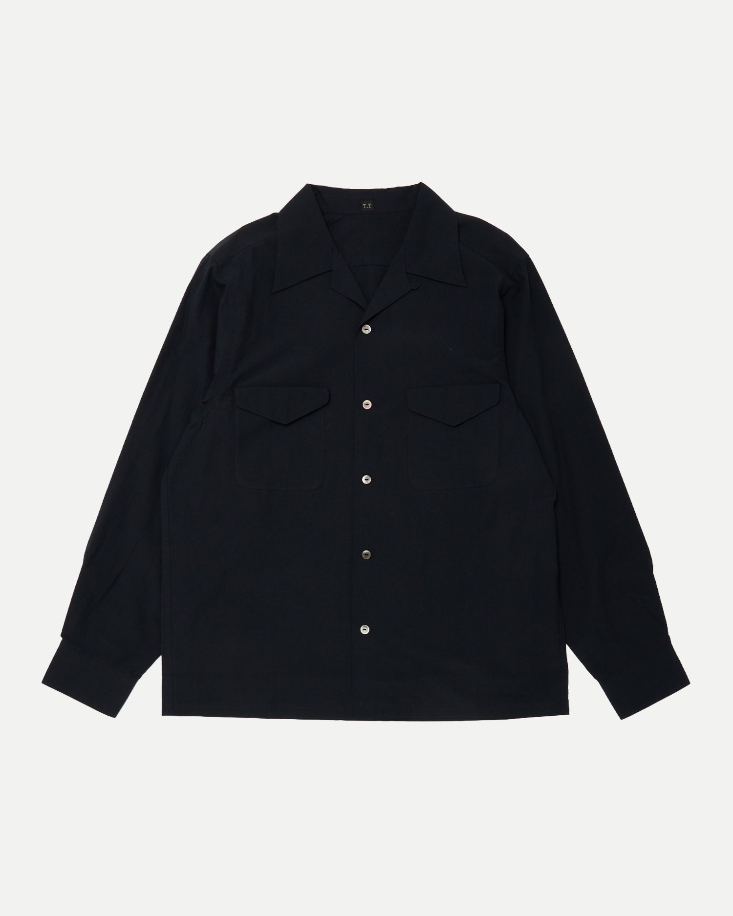 LOT.101 OPEN COLLAR SHIRT - NAVY