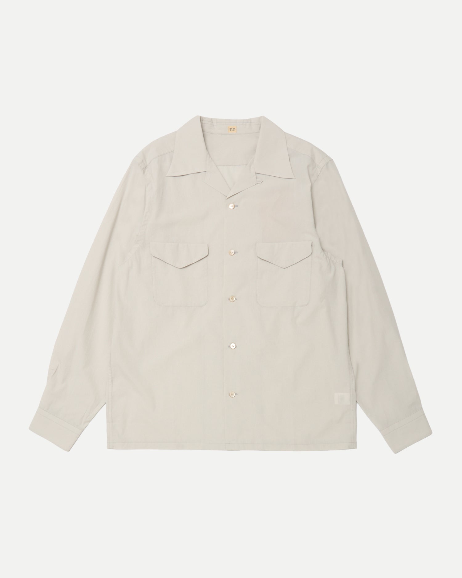 LOT.101 OPEN COLLAR SHIRT - LIGHT GRAY