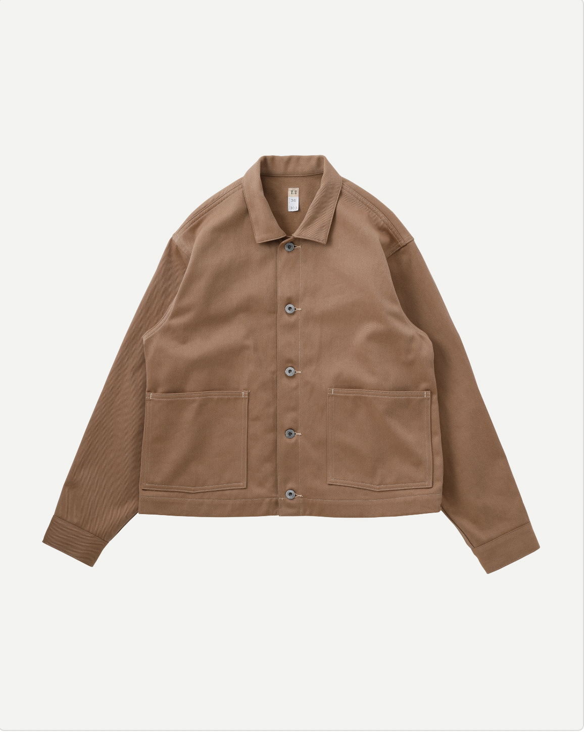 LOT.303 COVERALL JACKET - Natural Dyed Beige