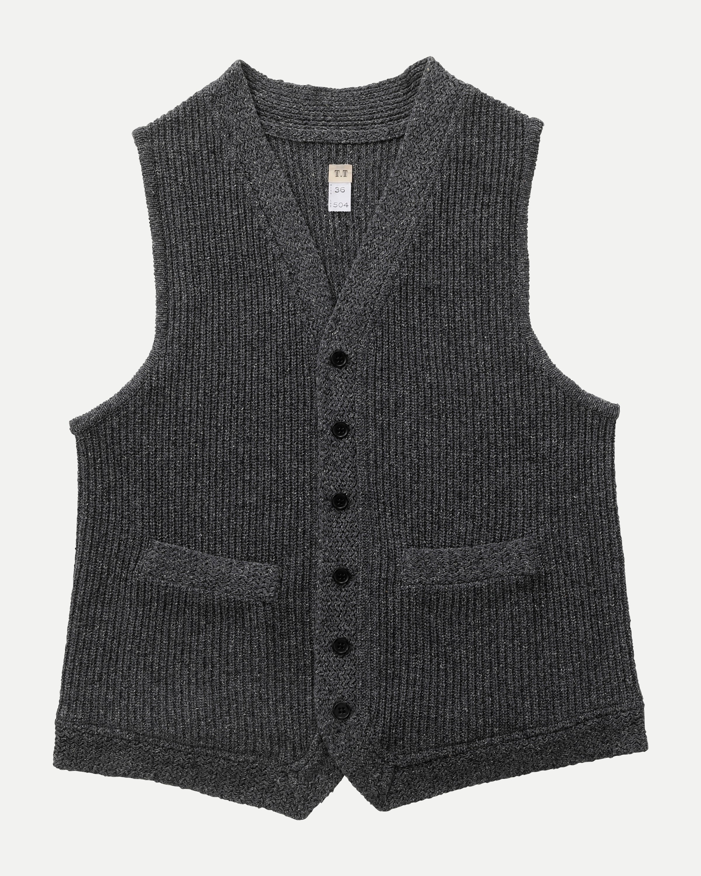 LOT.504 KNITTED VEST - Gray