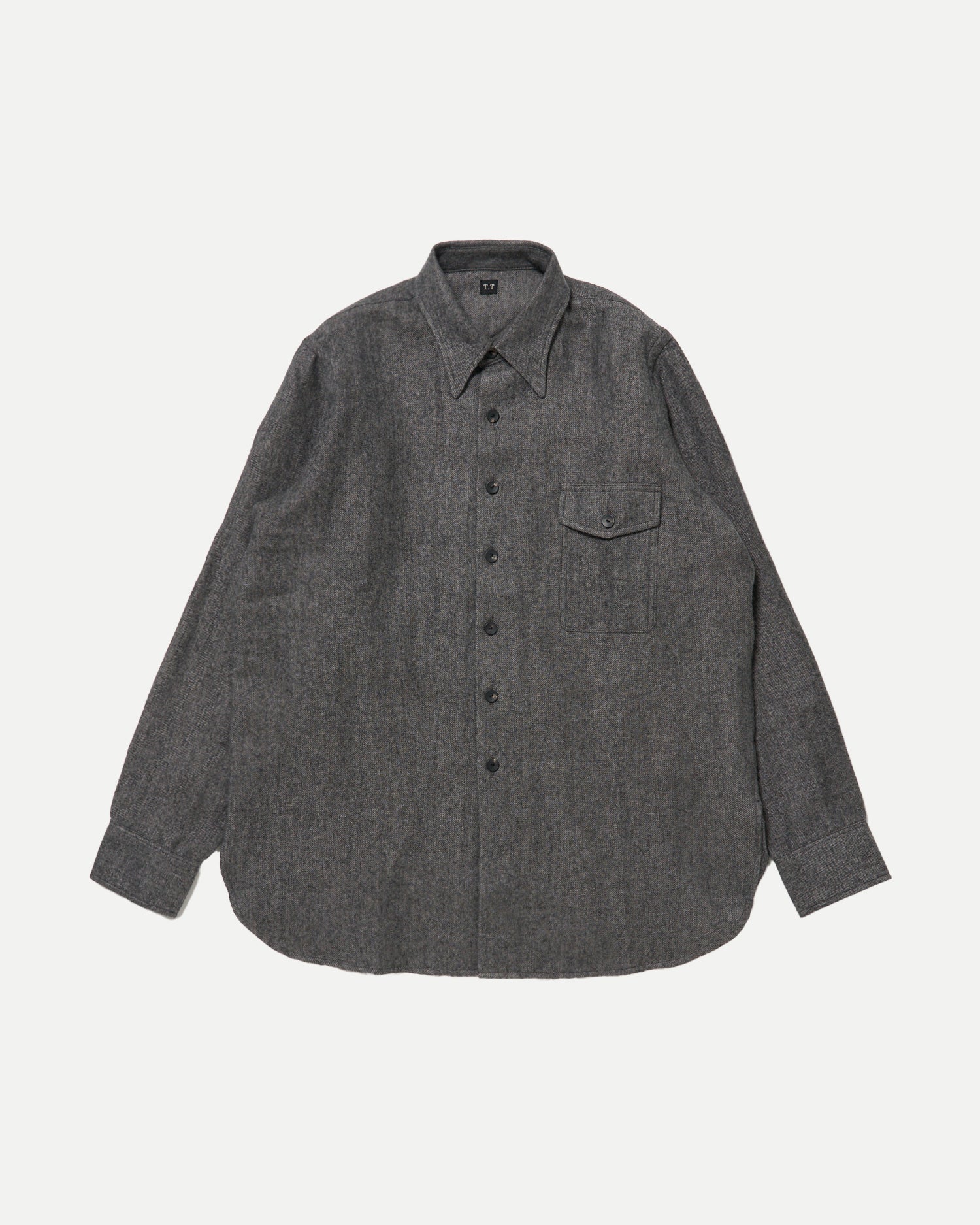 LOT.116 LONG-POINT COLLAR SPORTS SHIRTS - Charcoal