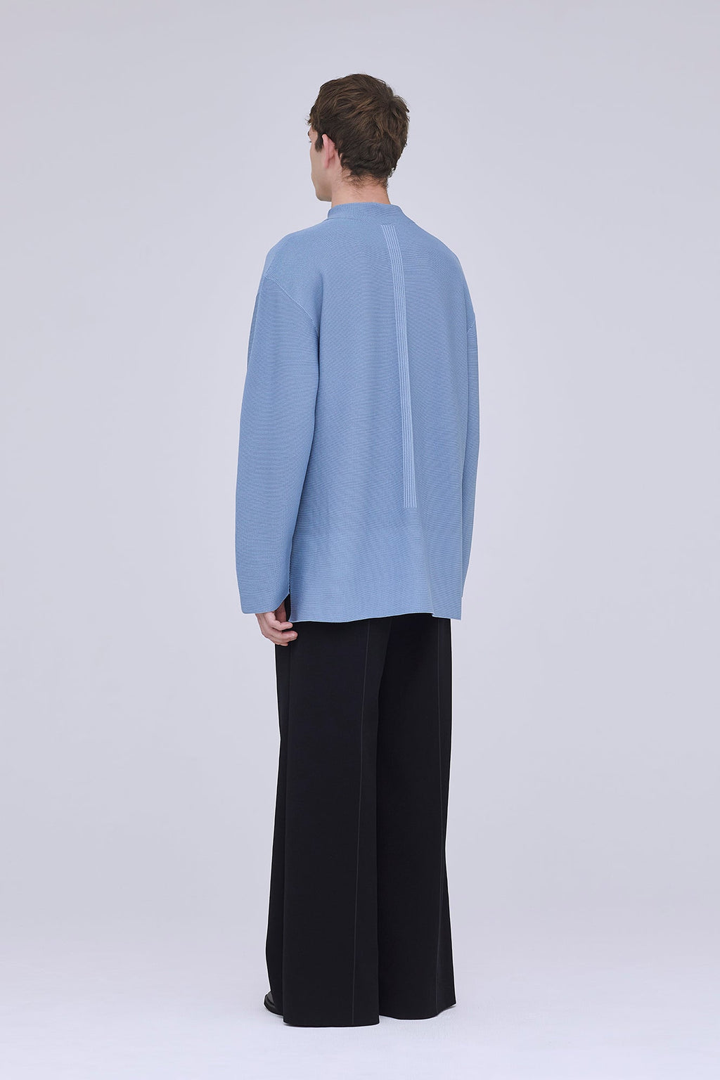 GARTER MOCKNECK LONG SLEEVE TEE SHIRT
