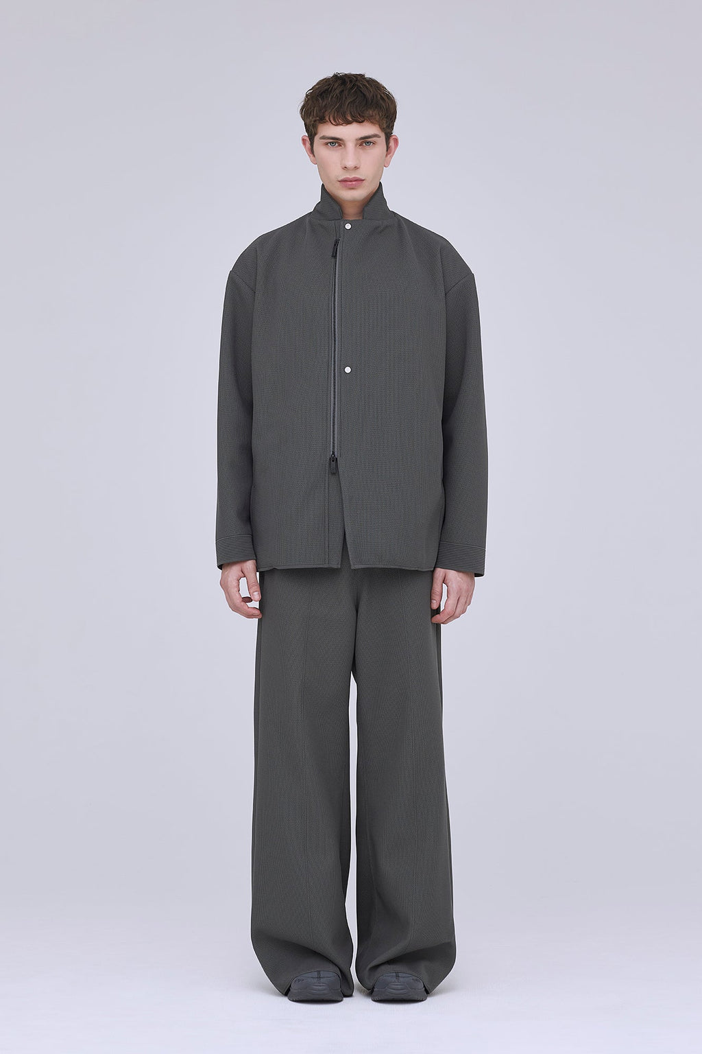 MESH WIDE STRAIGHT PANTS