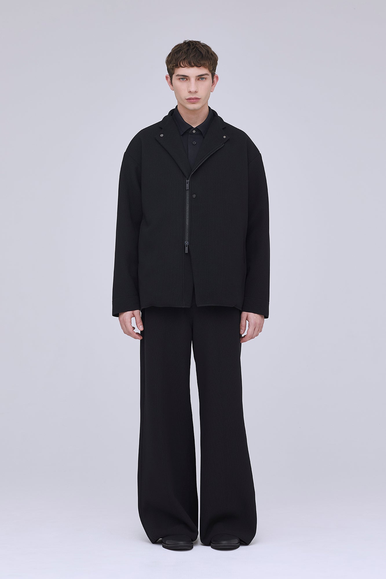 MESH ZIP TAILORED JACKET