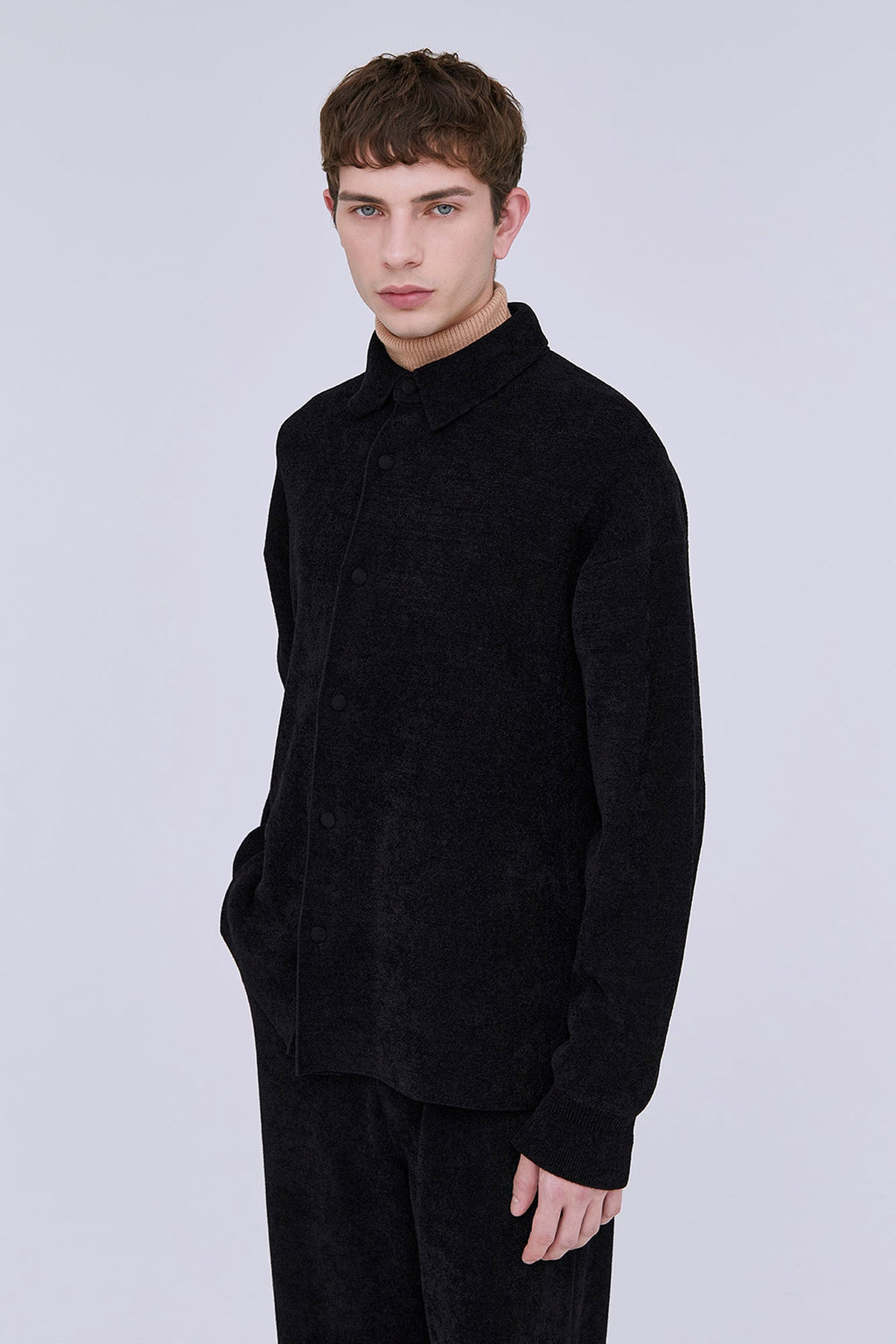 SOFT MILAN RIB VELVET SHIRT