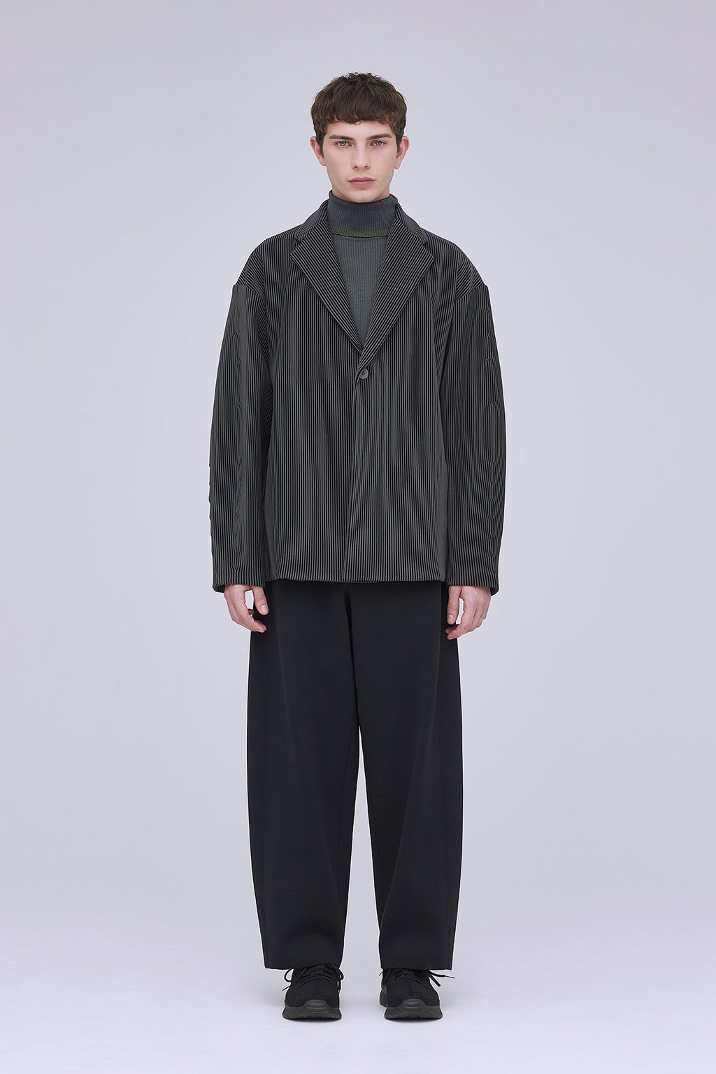 WOOL RIB HIGHNECK TOP