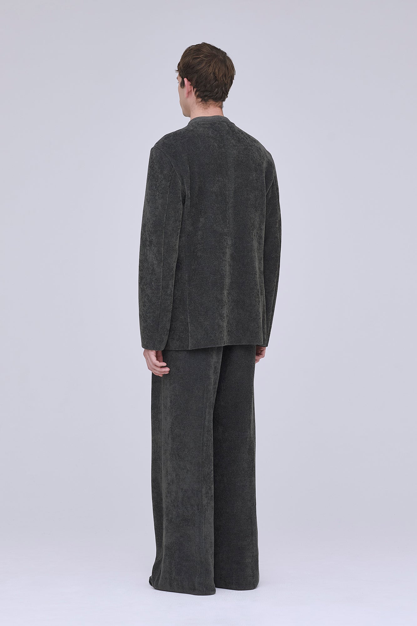 MILAN RIB VELVET STAND-UP COLLAR JACKET