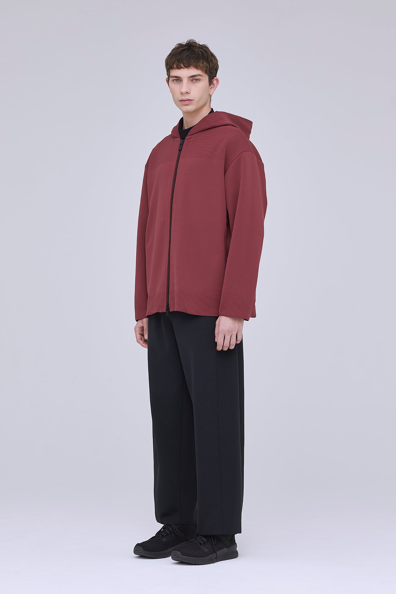 MILAN RIB HOODIE JACKET