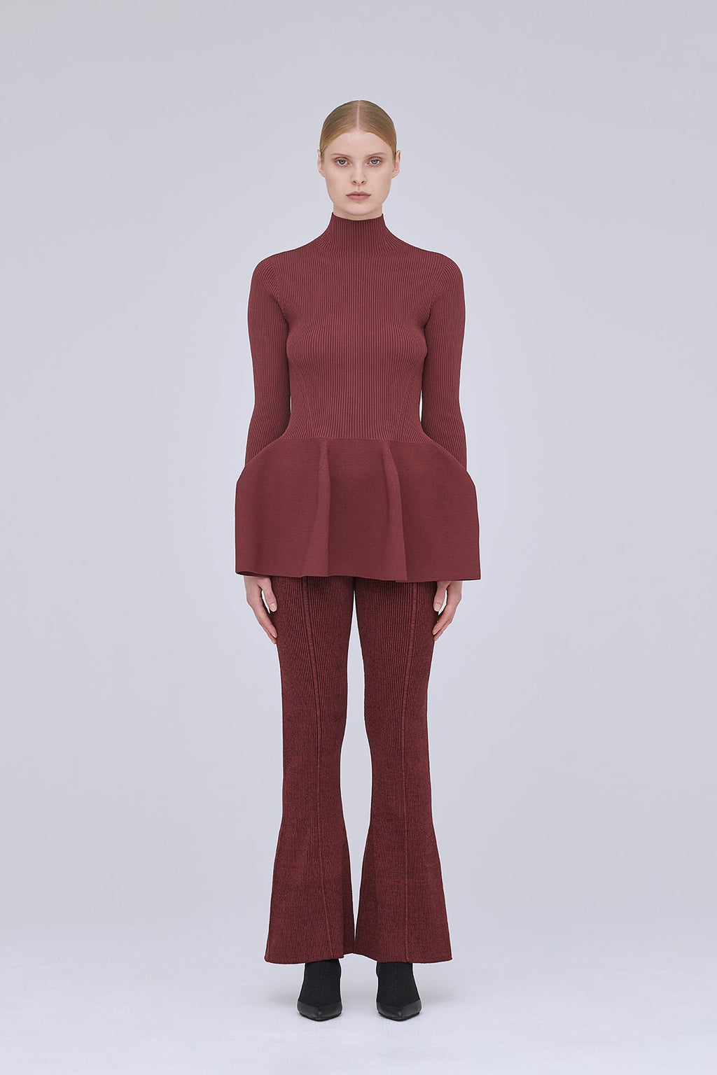 POTTERY GLITTER MOCKNECK TOP