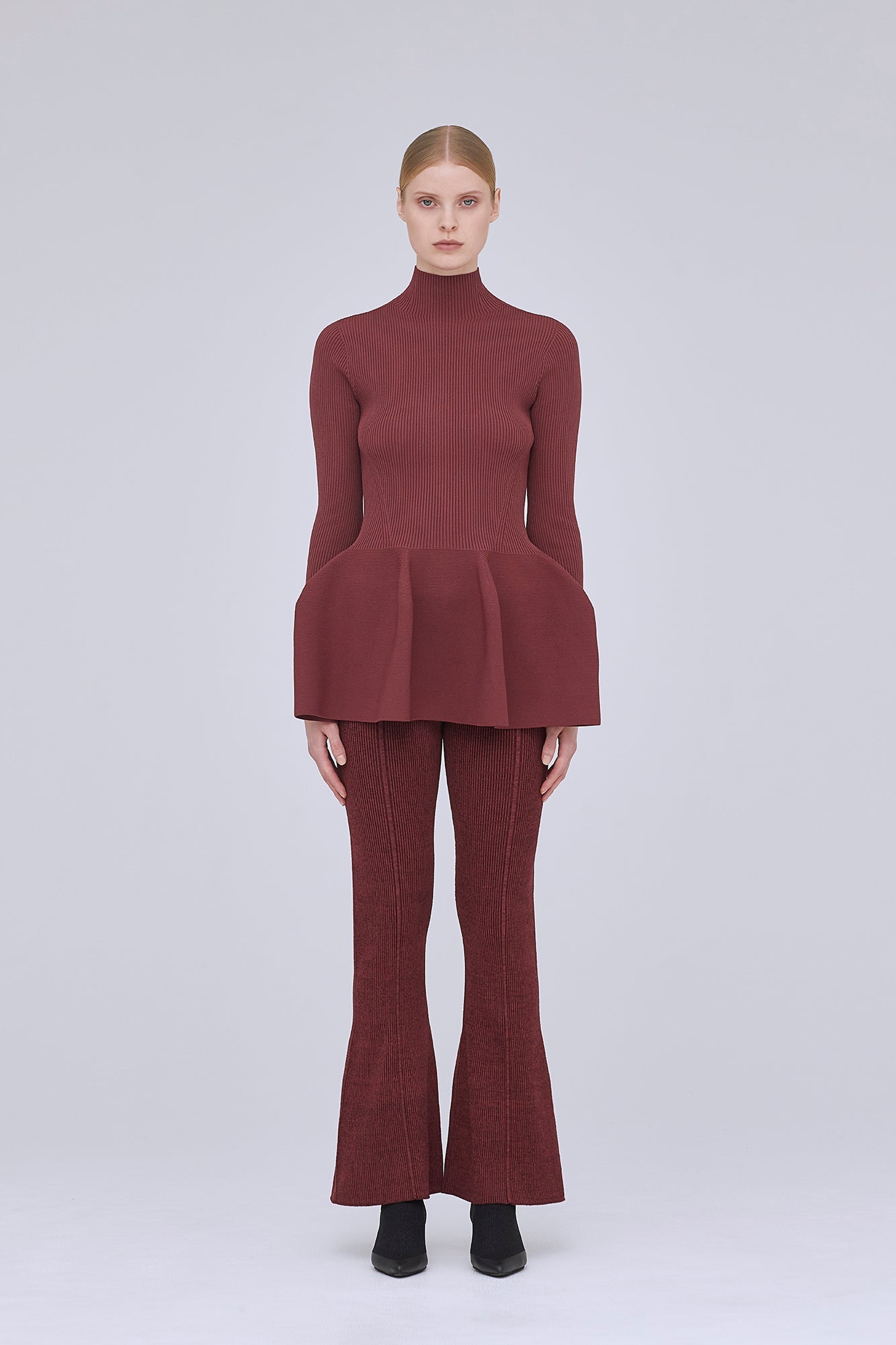 POTTERY GLITTER MOCKNECK TOP