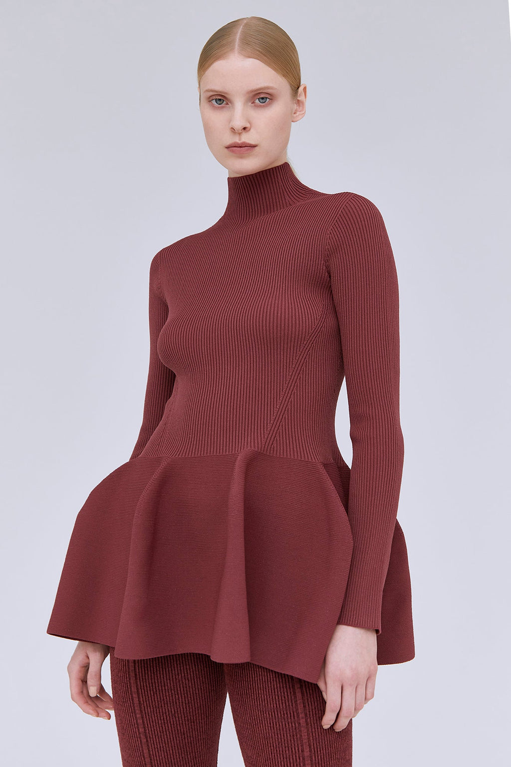 POTTERY GLITTER MOCKNECK TOP