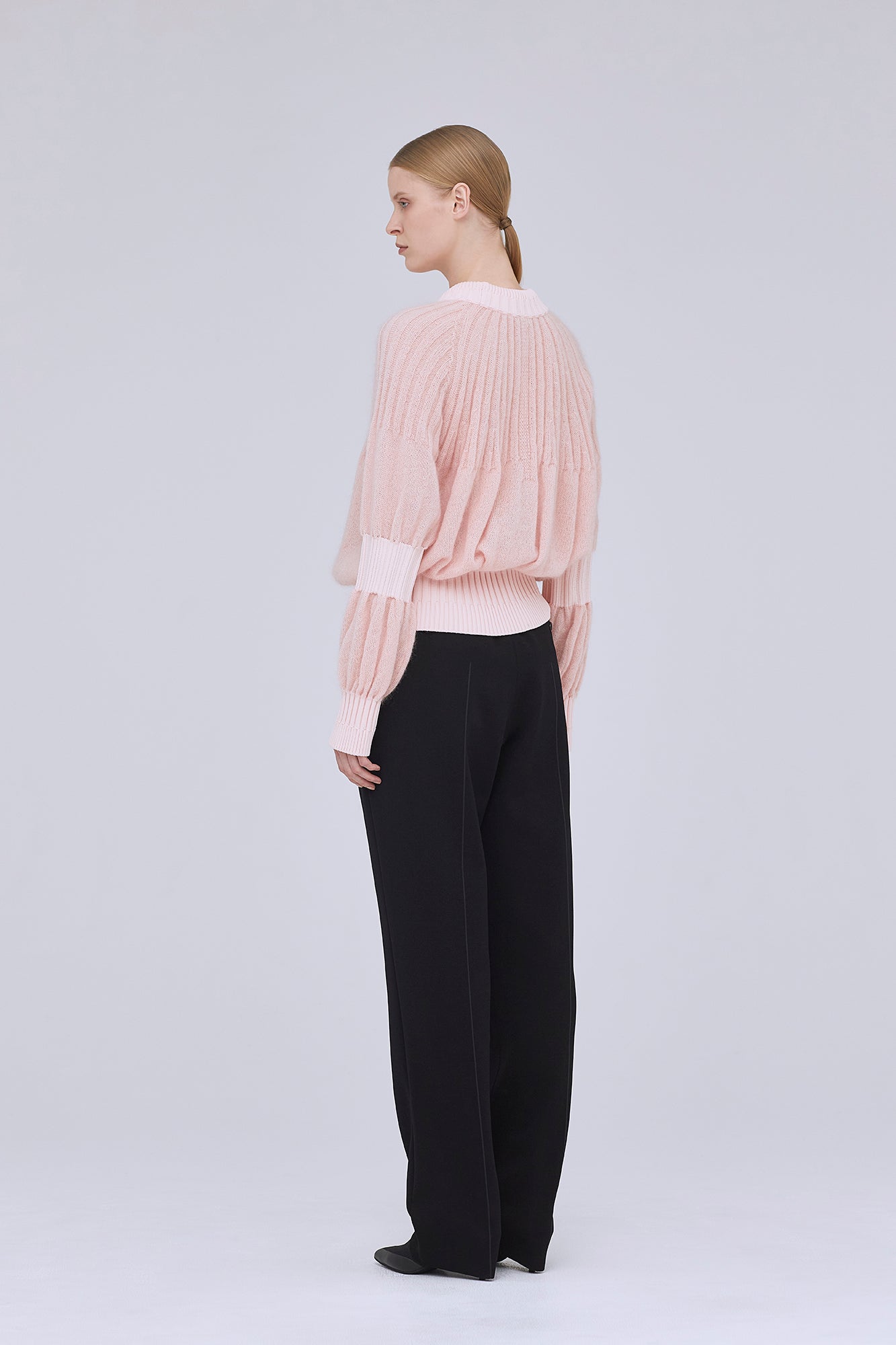 FLUTED MOHAIR TOP