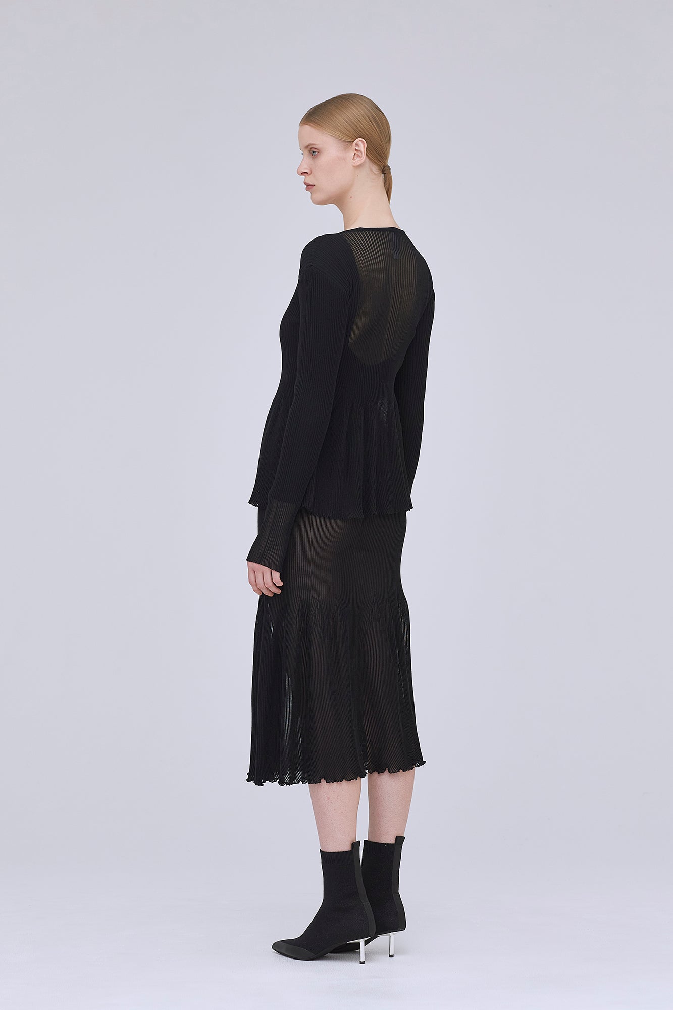 RIB LONG SLEEVE BODY SUIT