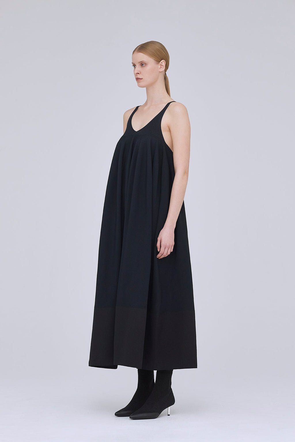 RIVULET STRAP BUST FLARE DRESS