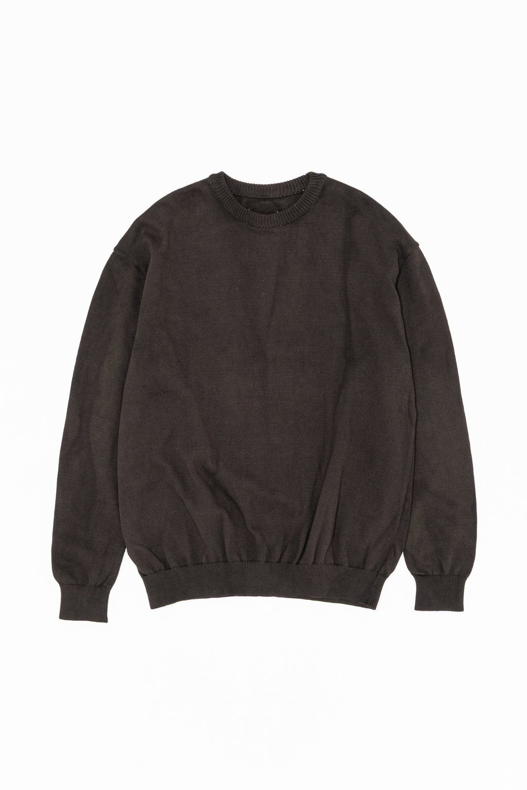 CREW NECK KNIT(SUPER ZERO KNIT) - KAKISHIBU