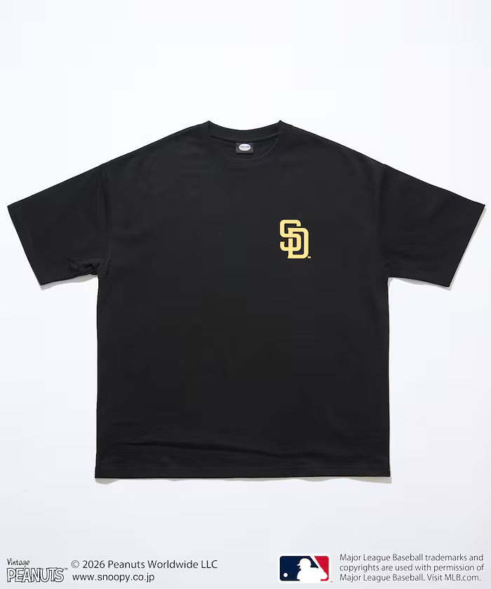 PEANUTS x MLB Exclusive Big Silhouette Back Print T-Shirt / PADRES 【Limited Edition】