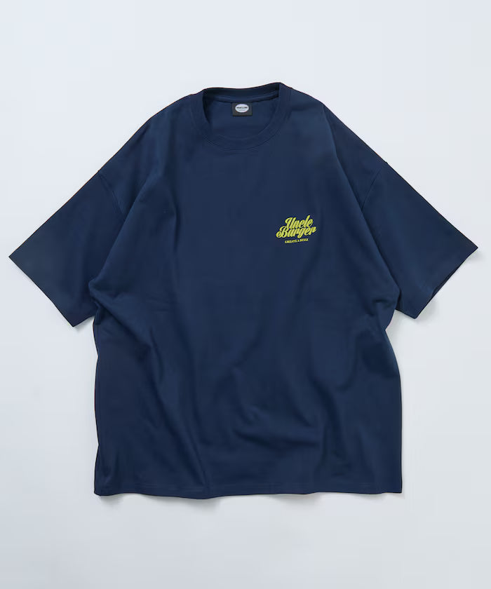Big Silhouette Back Print Crew Neck T-Shirt / Uncle Burger 【Limited Edition】