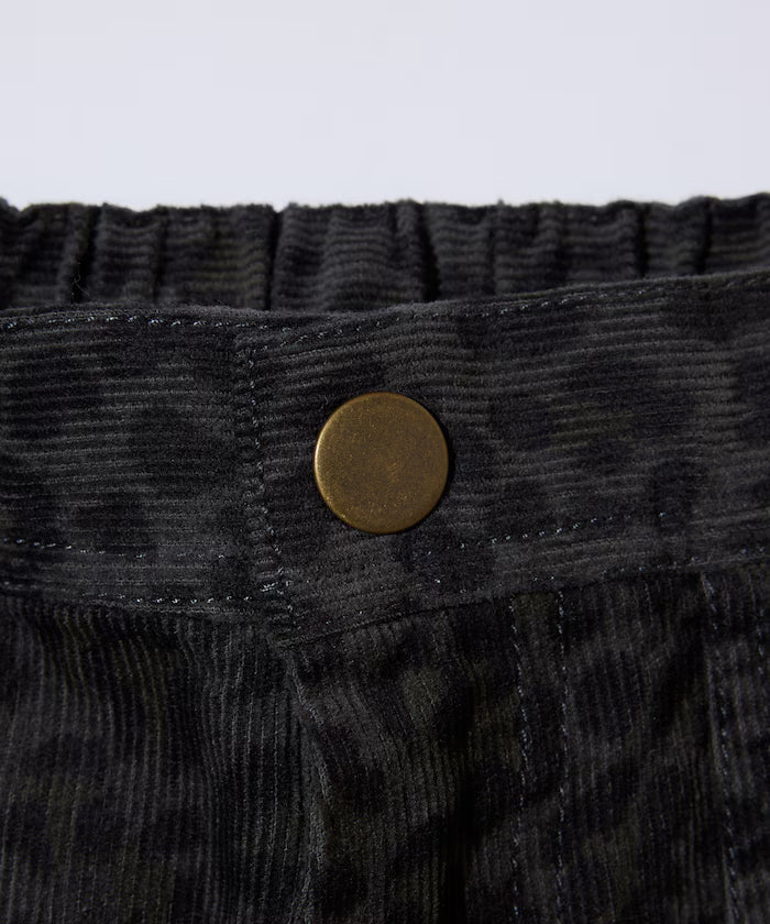 Wide Straight Silhouette All-Over Print Light Corduroy Easy Pants [Compatible with Set Up]
