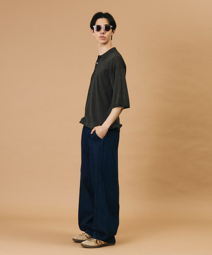 [New Color Added] SUPER ICE / Super Ice Short Sleeve Polo Neck Knit / Contact Cold Sensation