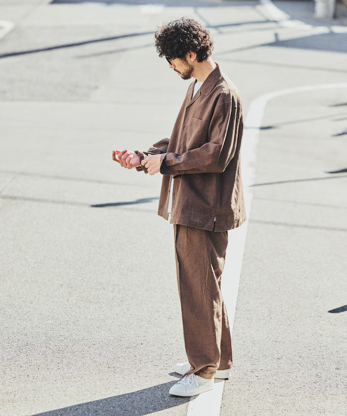 LINEN COTTON EASY SLACKS [Compatible with Setup]