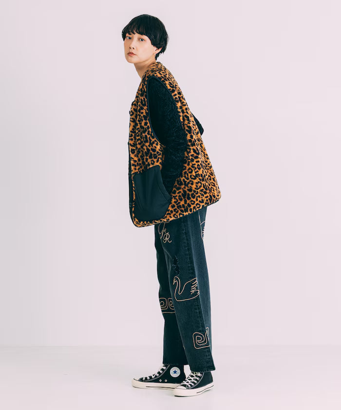 Mesh Velour Top