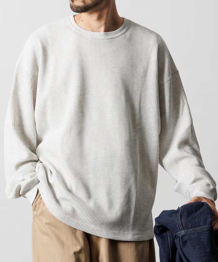 Big Silhouette Long Sleeve Waffle Thermal L/S T-shirt [Limited Edition]